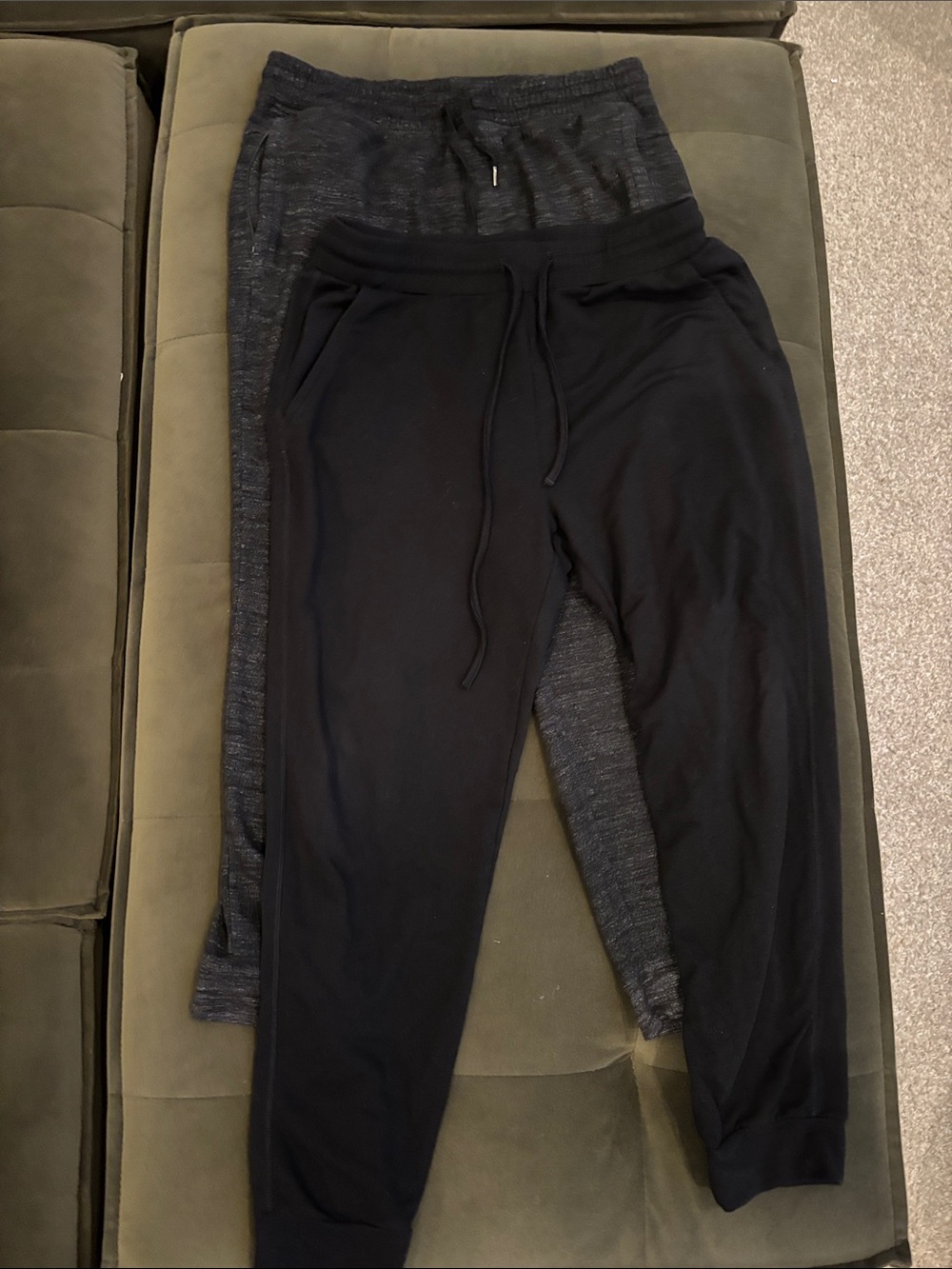 Two-Pack Cozy Jogger Pants - Black & Charcoal